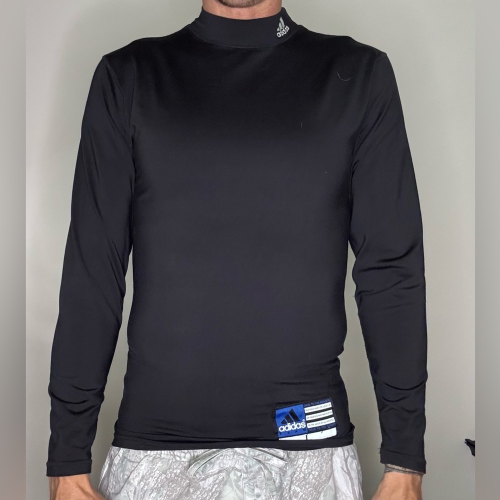 Adidas Men's Black Long Sleeve Athletic Shirt